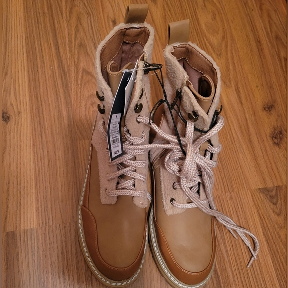 🎯nwt universal thread cognac courtney lace up boot - Picture 3 of 10